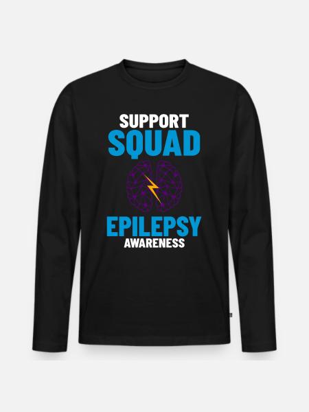 Epilepsy Convulsive disease Epileptic seizure - Men's Premium Organic Long Sleeve Shirt - black