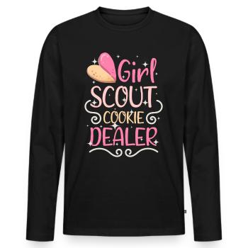 Cupcake Design für Konditor | Cupcake Dealer - Männer Premium Bio Langarmshirt - Schwarz - Vorne - Nico (187cm)