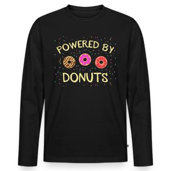 Cupcake Design für Konditor | Cupcake Dealer - Männer Premium Bio Langarmshirt - Schwarz - Vorne - Nico (187cm)