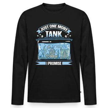 Juste un réservoir de plus je promets aquatique amusant - T-shirt manches longues Premium bio Homme - noir - Devant - Nico (187cm)