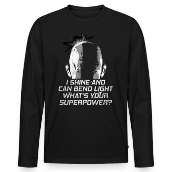 Being Bald Bald Guy With A Beard Bald Dad - Men's Premium Organic Long Sleeve Shirt - black - Front - Nico (187cm)