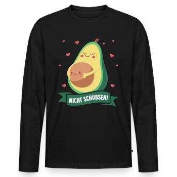 We Are Going To Have A Baby Ankündigung - Männer Premium Bio Langarmshirt - Schwarz - Vorne - Nico (187cm)