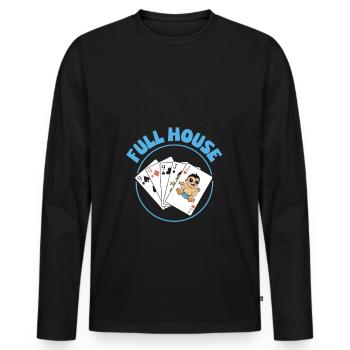 We Are Going To Have A Baby Announcement - Men's Premium Organic Long Sleeve Shirt - black - Front - Nico (187cm)