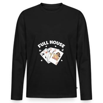 We Are Going To Have A Baby Announcement - Men's Premium Organic Long Sleeve Shirt - black - Front - Nico (187cm)