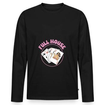 We Are Going To Have A Baby Announcement - Men's Premium Organic Long Sleeve Shirt - black - Front - Nico (187cm)