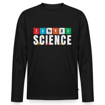 Chemical Elements Criminology - Men's Premium Organic Long Sleeve Shirt - black - Front - Nico (187cm)
