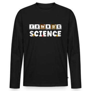 Chemical Elements Criminology - Men's Premium Organic Long Sleeve Shirt - black - Front - Nico (187cm)