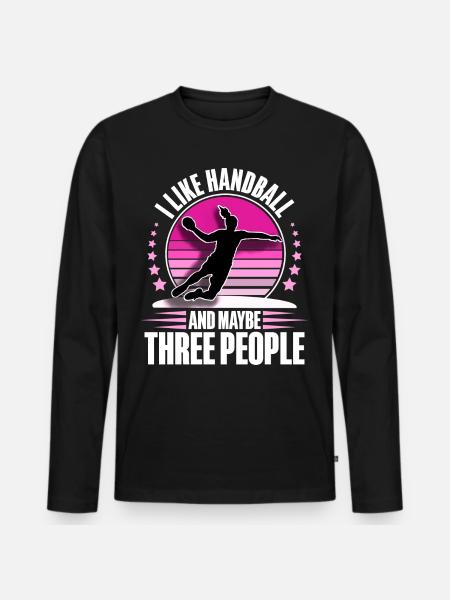 Handball handball player - Men's Premium Organic Long Sleeve Shirt - black