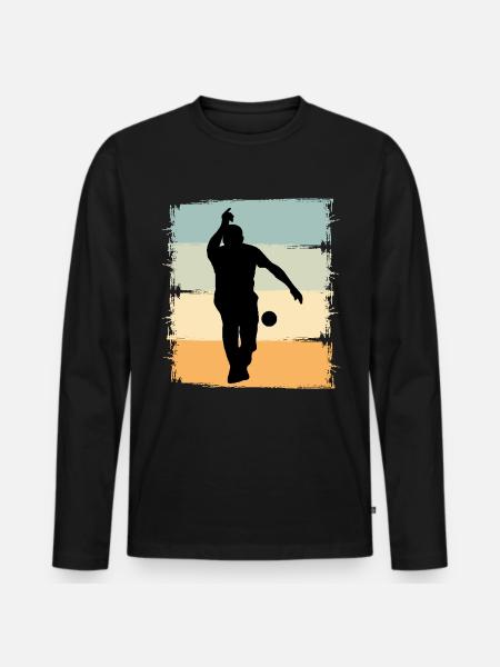 Boule Boccia Boule player - Men's Premium Organic Long Sleeve Shirt - black