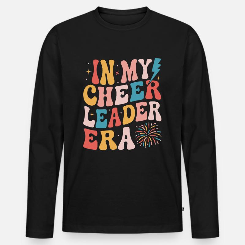 Cheerleader - Männer Premium Bio Langarmshirt - Schwarz