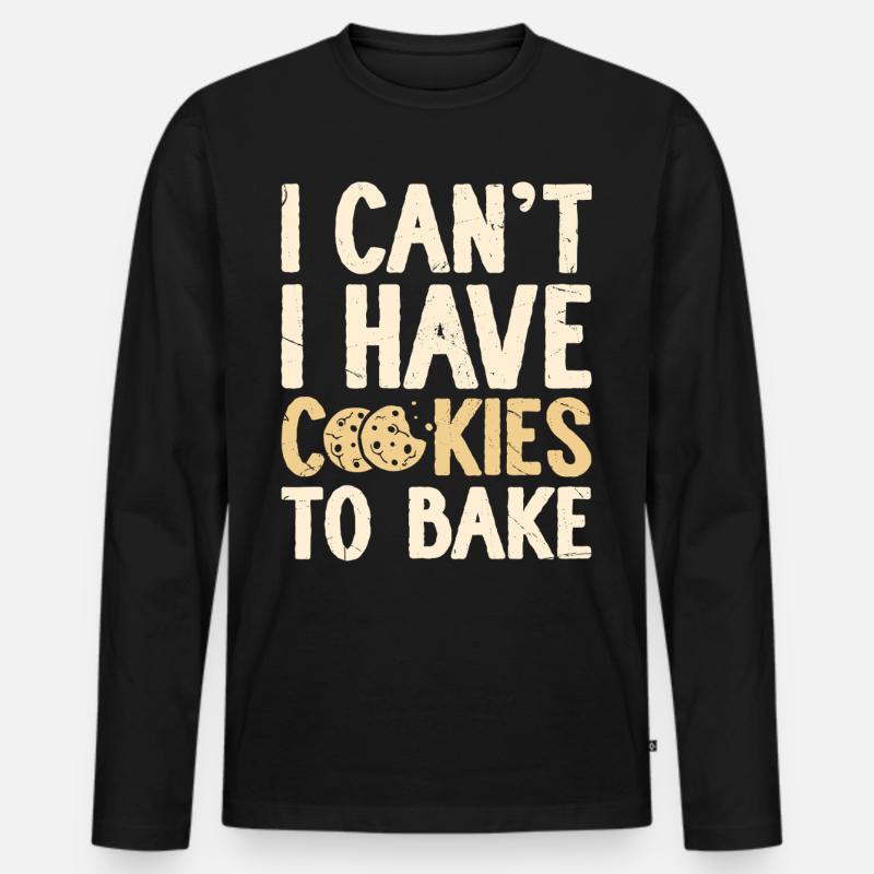 Baking Baker Bakery - Men's Premium Organic Long Sleeve Shirt - black