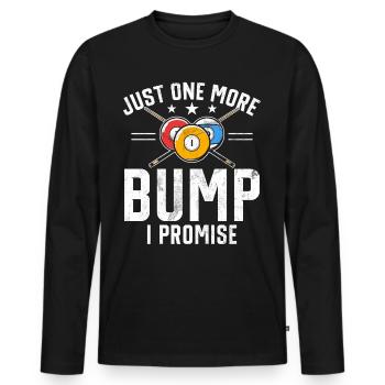Billard Dicton Amusant & Design Snooker Homme - T-shirt manches longues Premium bio Homme - noir - Devant - Nico (187cm)