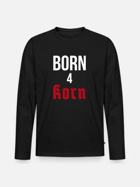 Born 4 seeds - Men's Premium Organic Long Sleeve Shirt - black