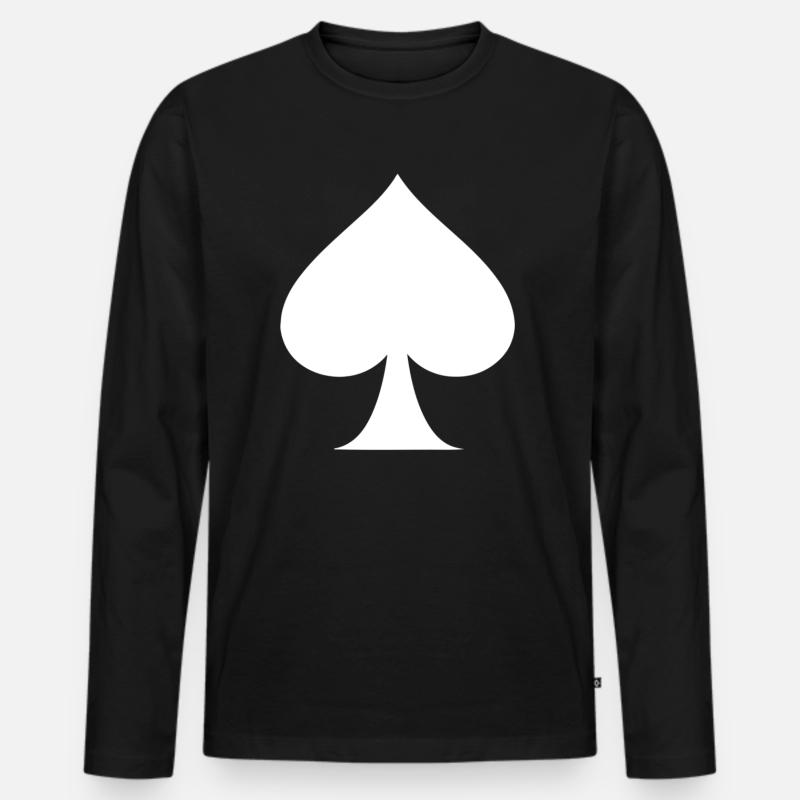 PIK ASS - Männer Premium Bio Langarmshirt - Schwarz