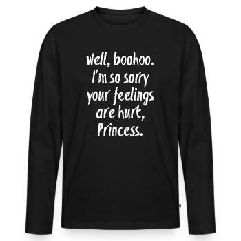 Supernatural - Men's Premium Organic Long Sleeve Shirt - black - Front - Nico (187cm)