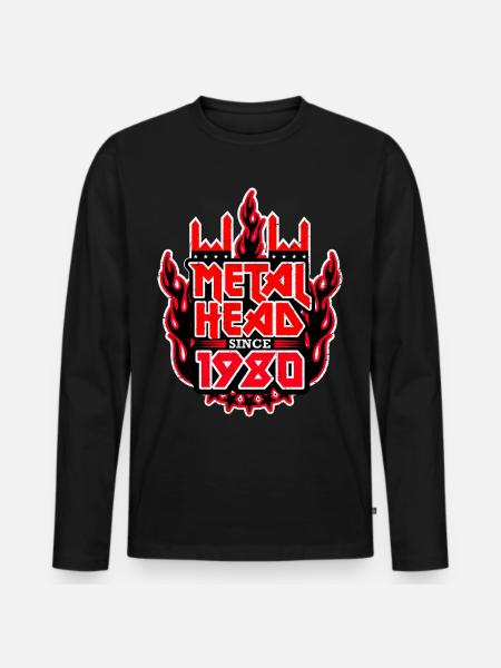 METALHEAD since 1980 - Men's Premium Organic Long Sleeve Shirt - black