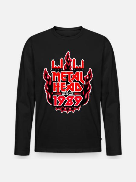 METALHEAD since 1989 - Men's Premium Organic Long Sleeve Shirt - black