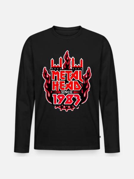 METALHEAD since 1983 - Men's Premium Organic Long Sleeve Shirt - black