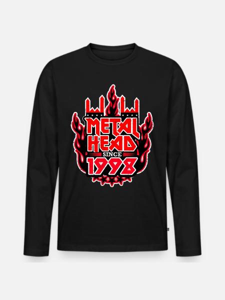 METALHEAD since 1998 - Men's Premium Organic Long Sleeve Shirt - black