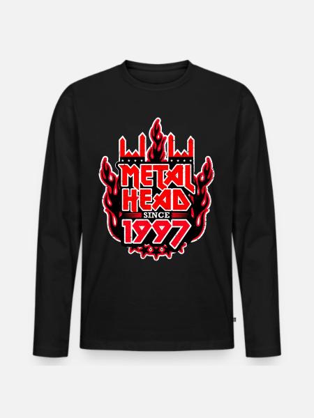 METALHEAD since 1997 - Men's Premium Organic Long Sleeve Shirt - black