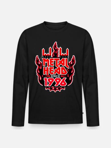 METALHEAD since 1996 - Men's Premium Organic Long Sleeve Shirt - black