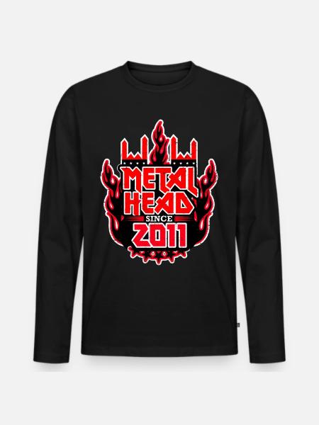 METALHEAD since 2011 - Men's Premium Organic Long Sleeve Shirt - black