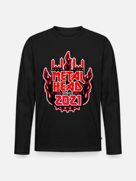 METALHEAD since 2021 - Men's Premium Organic Long Sleeve Shirt - black