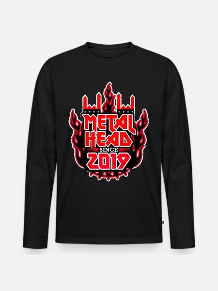 METALHEAD since 2019 - Men's Premium Organic Long Sleeve Shirt - black