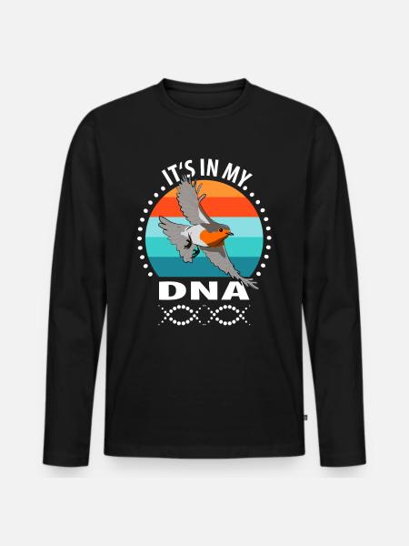 Vogelbeobachtung Vögel Beobachten Birding Vogel - Männer Premium Bio Langarmshirt - Schwarz