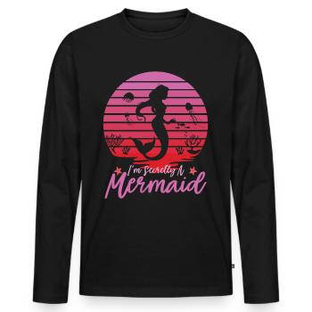 Mermaid Mermaid Mermaid Gift - Men's Premium Organic Long Sleeve Shirt - black - Front - Nico (187cm)
