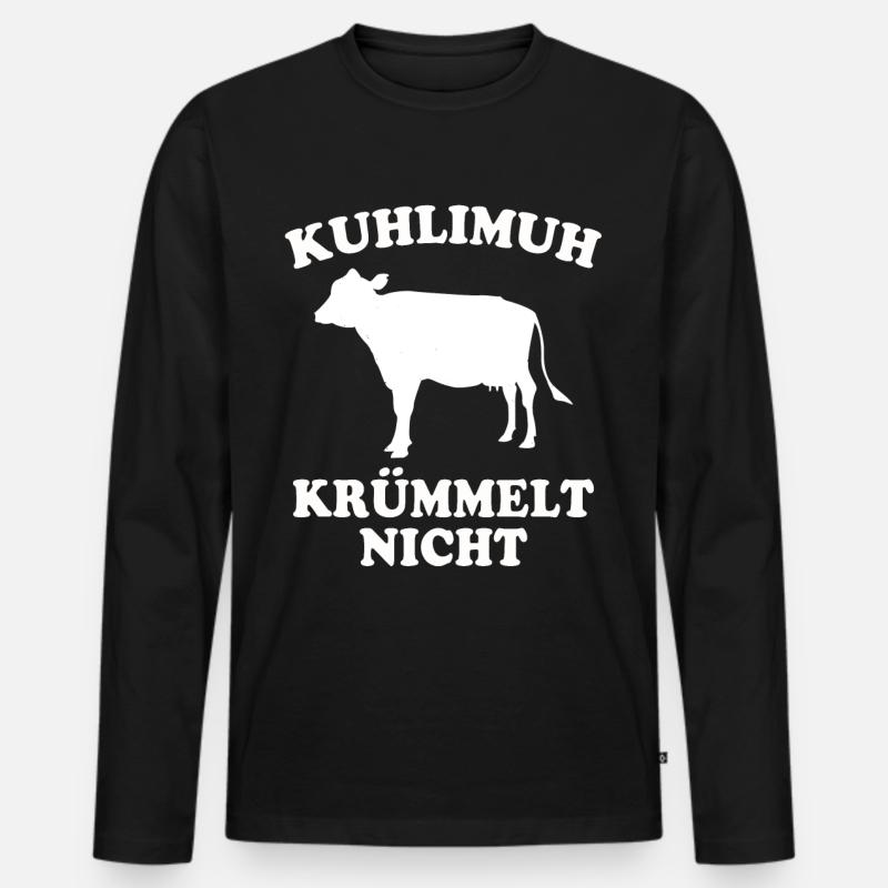 Österreich Tshirt - Männer Premium Bio Langarmshirt - Schwarz