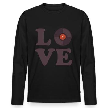 Disc Jockey DJ Rave Synthesizer Geschenk CD Mixer - Männer Premium Bio Langarmshirt - Schwarz - Vorne - Nico (187cm)