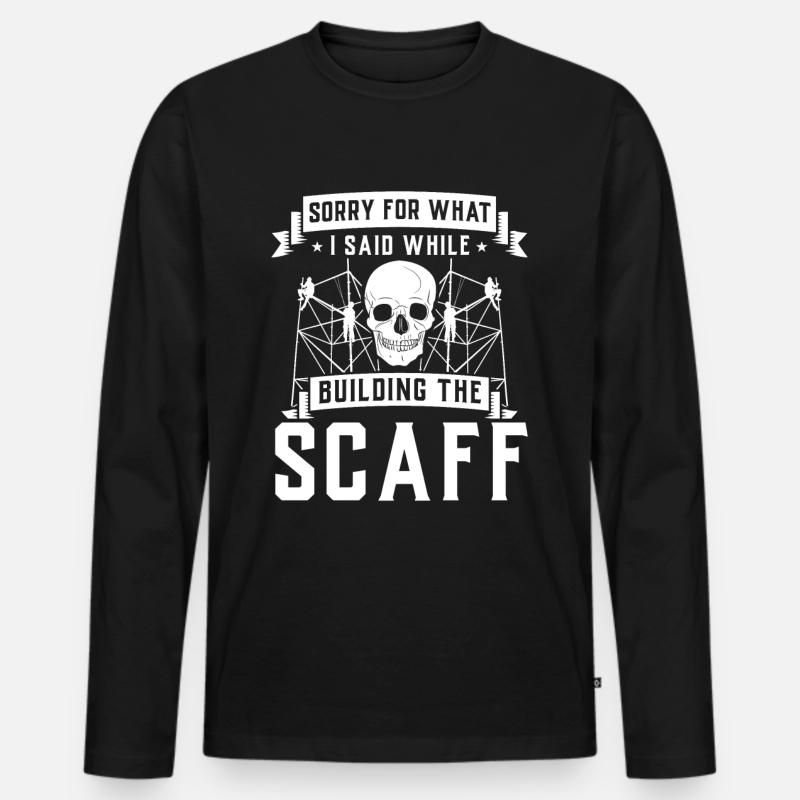 Constructeurs d’échafaudages - T-shirt manches longues Premium bio Homme - noir