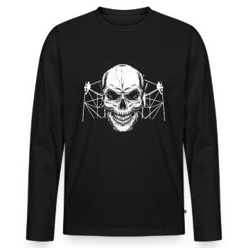 Constructeurs d’échafaudages - T-shirt manches longues Premium bio Homme - noir - Devant - Nico (187cm)