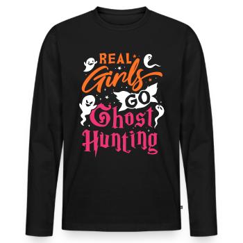 Halloween Gift Killer Skeleton Killer Horreur - T-shirt manches longues Premium bio Homme - noir - Devant - Nico (187cm)