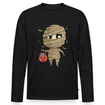 Halloween Gift Killer Skeleton Killer Horreur - T-shirt manches longues Premium bio Homme - noir - Devant - Nico (187cm)