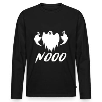 Halloween - Men's Premium Organic Long Sleeve Shirt - black - Front - Nico (187cm)
