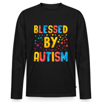 Autismus Geschenk Autist Asperger ADHS Autism - Männer Premium Bio Langarmshirt - Schwarz - Vorne - Nico (187cm)