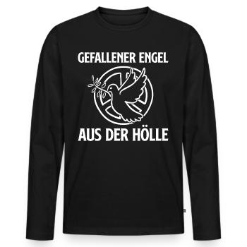 Gefallener Engel aus der Hölle 2 - Männer Premium Bio Langarmshirt - Schwarz - Vorne - Nico (187cm)