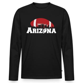 Arizona State Sedona Phoenix Grand Canyon AZ - Men's Premium Organic Long Sleeve Shirt - black - Front - Nico (187cm)