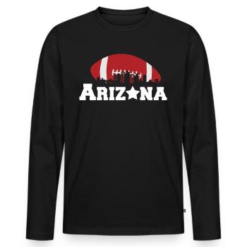 Arizona State Sedona Phoenix Grand Canyon AZ - Men's Premium Organic Long Sleeve Shirt - black - Front - Nico (187cm)