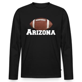 Arizona State Sedona Phoenix Grand Canyon AZ - Men's Premium Organic Long Sleeve Shirt - black - Front - Nico (187cm)