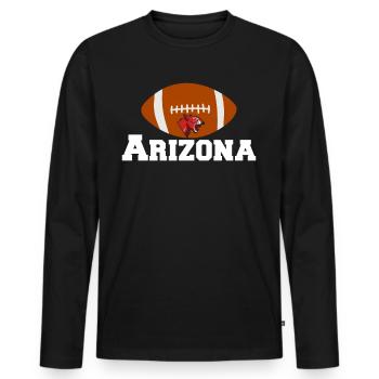 Arizona State Sedona Phoenix Grand Canyon AZ - Men's Premium Organic Long Sleeve Shirt - black - Front - Nico (187cm)