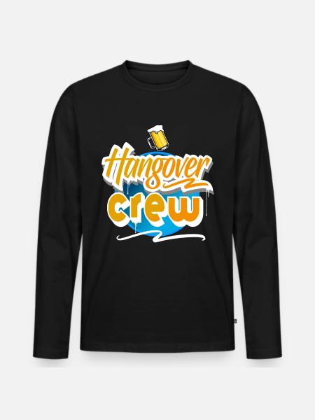 Hangover Crew - Men's Premium Organic Long Sleeve Shirt - black