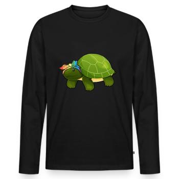 Tshirt autistique Autimus Cadeau Asperger Enfants - T-shirt manches longues Premium bio Homme - noir - Devant - Nico (187cm)