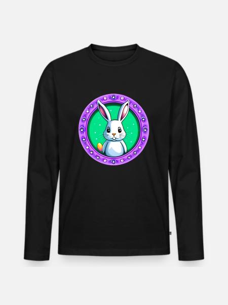 Little Easter - Men's Premium Organic Long Sleeve Shirt - black