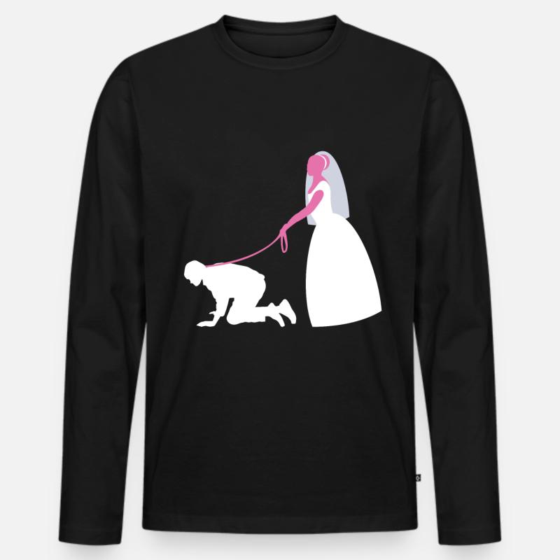 Junggesellinnenabschied - Männer Premium Bio Langarmshirt - Schwarz