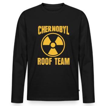 Chernobyl Radioactive - Men's Premium Organic Long Sleeve Shirt - black - Front - Nico (187cm)