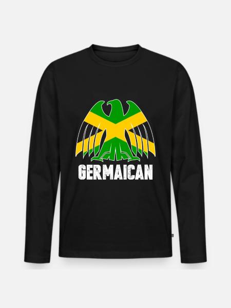 Jamaica Germany - Men's Premium Organic Long Sleeve Shirt - black