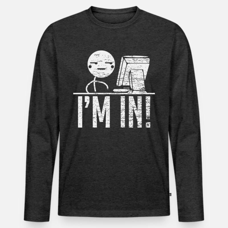 Hacking Hacking Program Coding Men's Premium Organic Long Sleeve Shirt